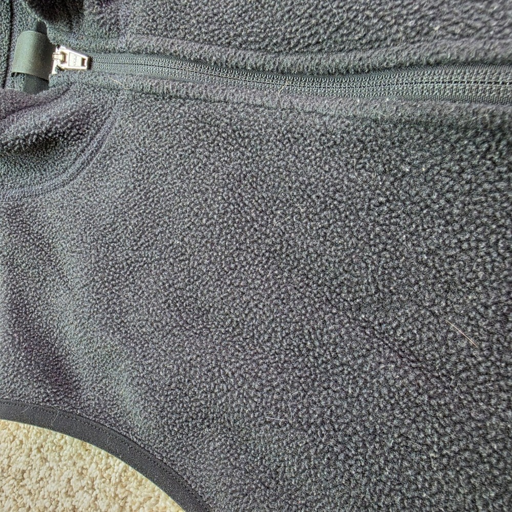 VINTAGE REI Fleece Vest Women XS Black Gray Full Zip Sleeveless Jacket Outdoor - Picture 4 of 9